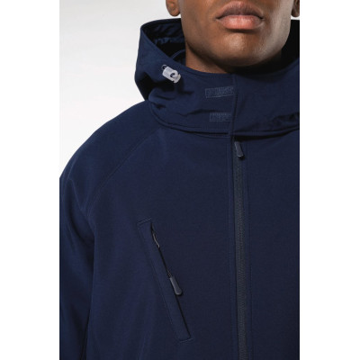 Men's detachable hooded softshell jacket